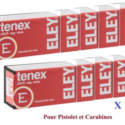 Cartouches 22LR ELEY  TENEX pistolet et carabine  boite de 500