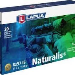 Boite de munition 8x57 JS Lapua naturalis 11.7g/180gr x20