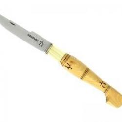 Couteau Nontron n° 25 K lame catalane acier inox T12 satinée  manche sabot