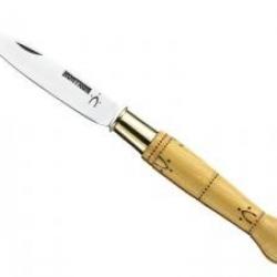 Couteau Nontron n°  25 lame acier inox T12 manche en boule