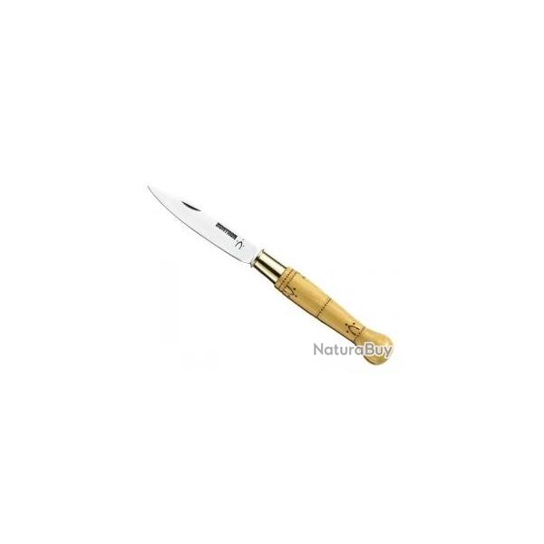Couteau Nontron n  25 lame acier inox T12 manche en boule