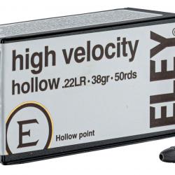 Cartouches 22LR ELEY  High Velocity Hollow  boite de 50