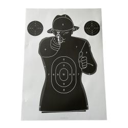 CIBLES 50X70 SILHOUETTE POLICE X100