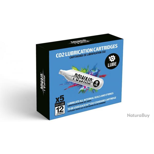 Cartouches d'entretien lube Powair CO2 12GR X 5