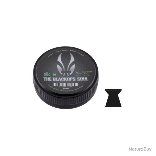 Bote de 500 Plombs THE BLACK OPS  tte plate 4.5mm