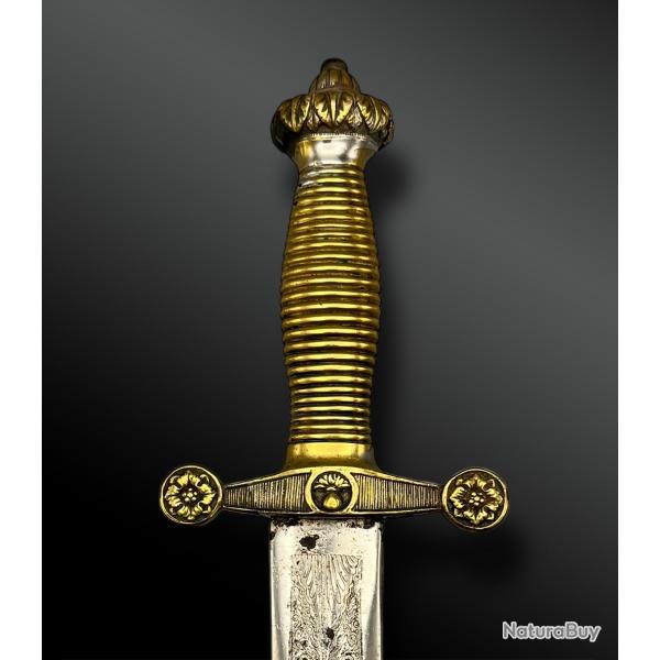 GLAIVE fantaisie d'officier des sapeurs-pompiers - France - Second Empire
