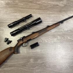 Steyr mannlicher modèle M calibre 7X64 avec 2 lunette schmidt et bender et 1 docter
