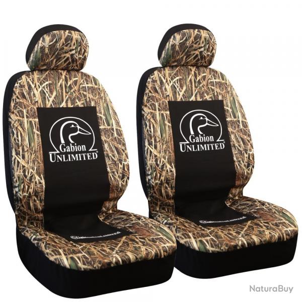 HOUSSES DE SIEGE AVANT GABION UNLIMITED CAMO ROSEAU X2
