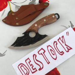 Couteau depouilleur avec fourreau