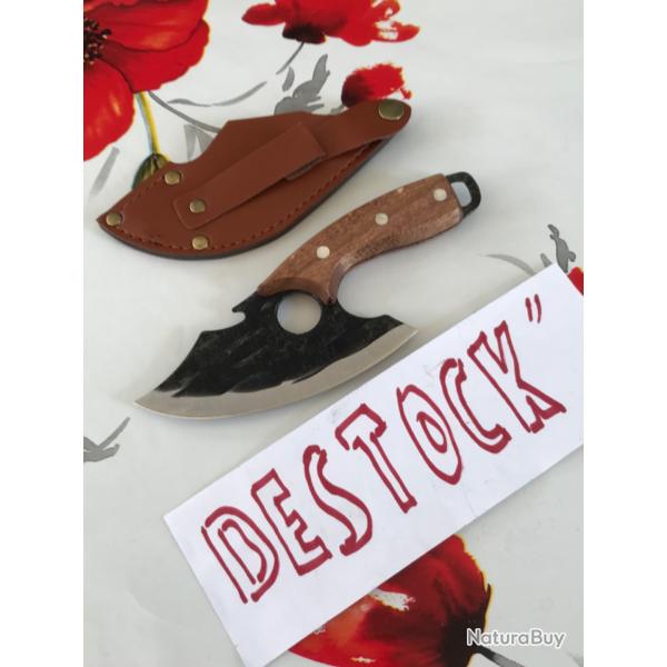 Couteau depouilleur avec fourreau