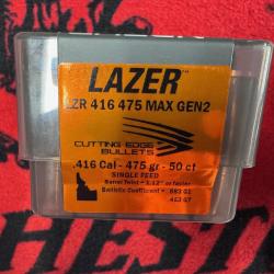 Cutting Edge Bullets LAZER .416 475 MAX GEN 2 (x50)