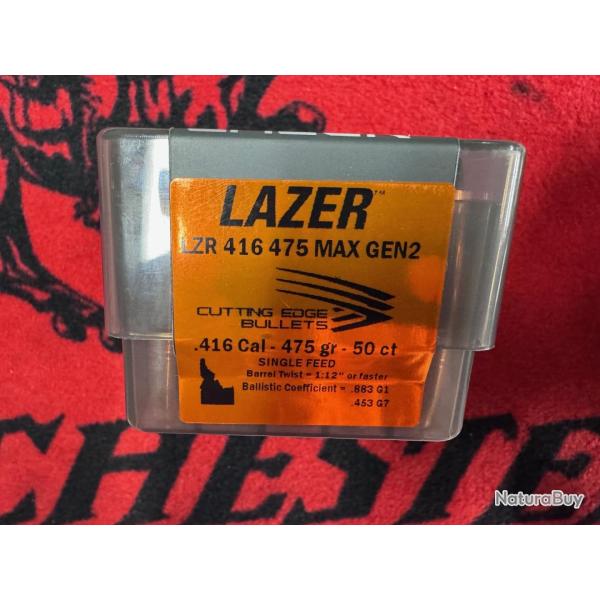 Cutting Edge Bullets LAZER .416 475 MAX GEN 2 (x50)