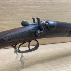 Fusil à chien extérieur calibre 12 fabrication belge à 1 euro sans prix de réserve !