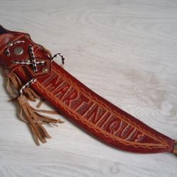 Machette IMACASA N°152 - "Marque CORONA" - Fabriquée au Salvador - Avec étui fantaisie en cuir.