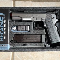 Réplique TOKYO MARUI Hi-Capa 5.1 GBB (stainless)
