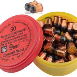 Cartouche Boite de 50 Balles ronde 9 mm Flobert