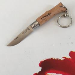Porte clés opinel numéro 4 lame en acier inoxydable