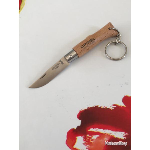 Porte cls opinel numro 4 lame en acier inoxydable