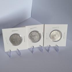 Lot 3 X 1 Krona Argent 1955 - 1960 - 1967 Gustave VI Adolphe , Gustaf VI Adolf , Suède , Sweden