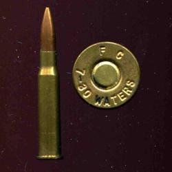 7-30 Waters -  RARE Wildcat USA par FEDERAL - marquage : FC 7-30 WATERS - longue balle pointe creuse