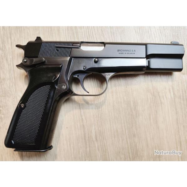 Pistolet semi-automatique BROWNING modle GP35 carcasse acier - Cal. 9x19 (Occasion trs bon tat g