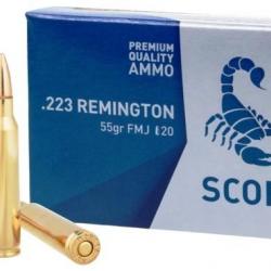 Cartouches STV Scorpio cal : 223 Rem 55g X20