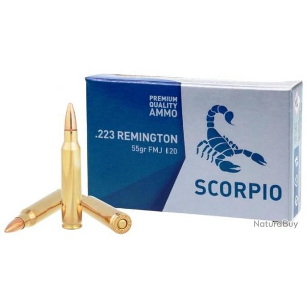 Cartouches STV Scorpio cal : 223 Rem 55g X20
