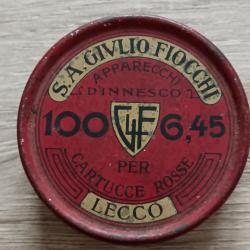Boite d'amorces vide SA GIULIO FIOCCHI - années 40/50