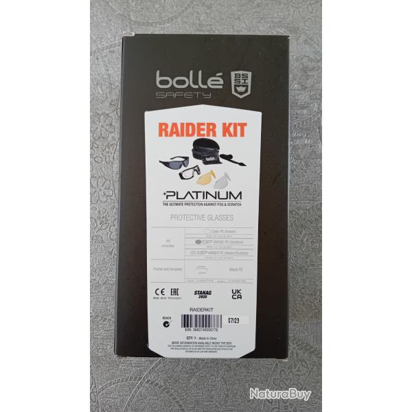 Lunette Boll Raider kit platinium