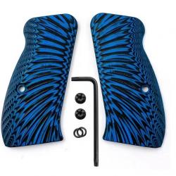 Plaquettes CZ 75 compact, G10 bleu