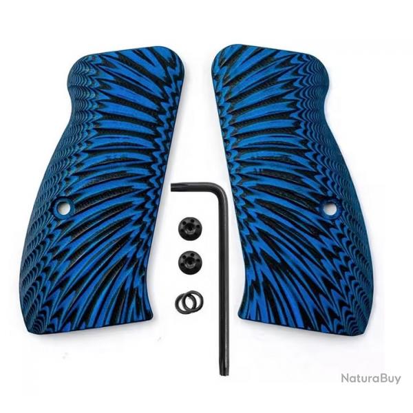 Plaquettes CZ 75 compact, G10 bleu