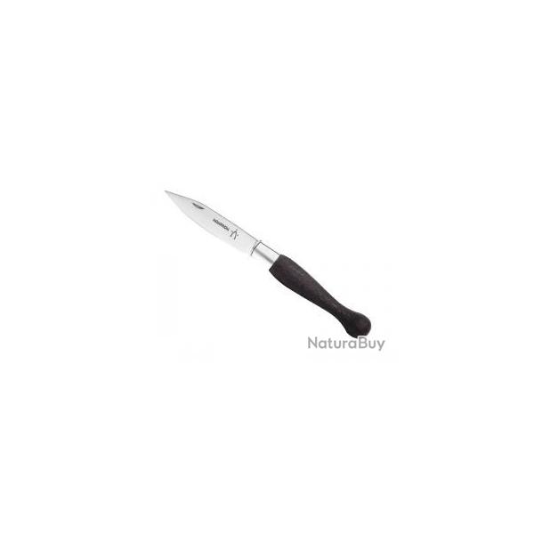 Couteau Nontron N 25 lame acier T12 inox  manche en bne sculpt faon truffe