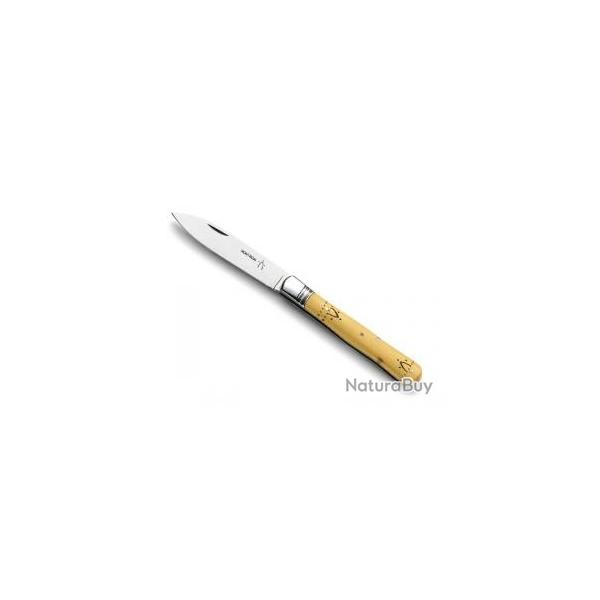Couteau Nontron VIOLON PP lame acier T12 inox manche en buis