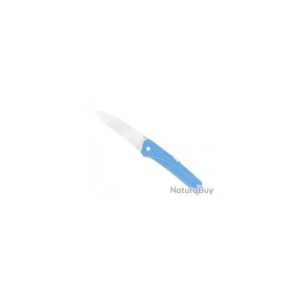 Couteau Florinox  KIANA lame  cran acier X35Cr16N manche bleu motif mer