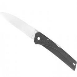 Couteau Florinox  KIANA lame à cran acier X35Cr16N manche gris anthracite avec motif origine
