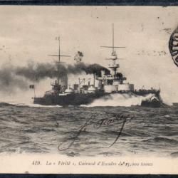 CPA -Marine Militaire - " La Vérité " Cuirasse d'Escadre N°3778