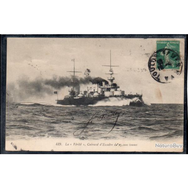 CPA -Marine Militaire - " La Vrit " Cuirasse d'Escadre N3778