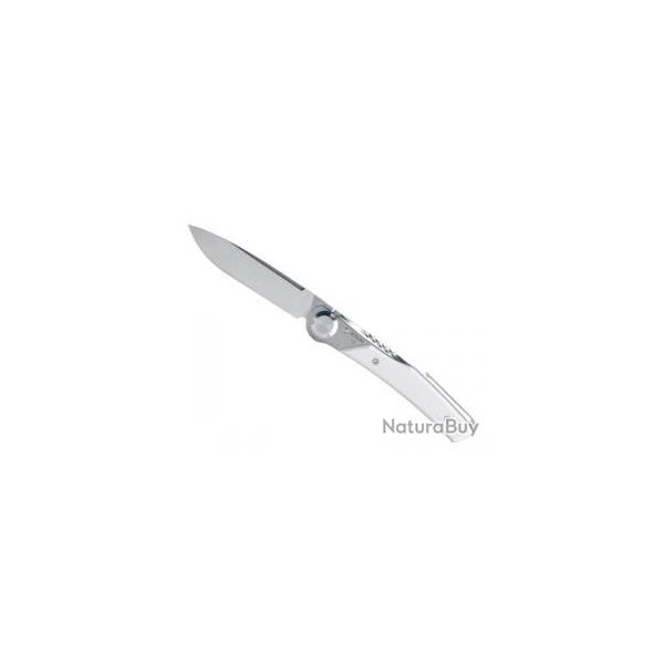 Couteau Actilam T3 lame forge acier 4116N manche en plaquette de corian blanc