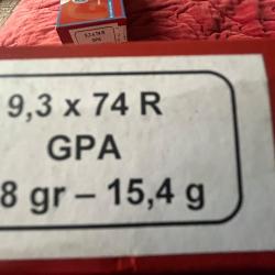 Deux boîtes de Gpa 238gr 15,4 g ouvertes même lot (douilles rws)