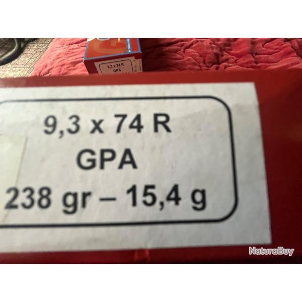 Deux botes de Gpa 238gr 15,4 g ouvertes mme lot (douilles rws)