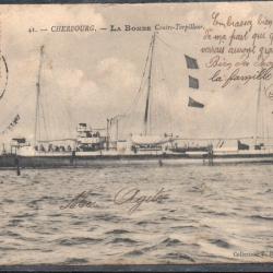 CPA -Marine Militaire - " CHERBOURG " LA BOMBE " Contre - Torpilleur N°3779