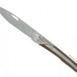 Couteau Actilam S4 lame acier 14C28N manche en plaquette bois ipé