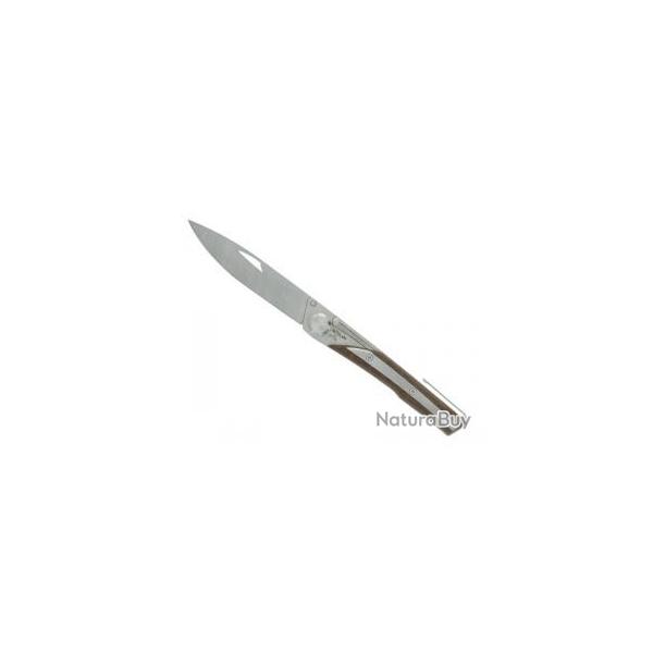 Couteau Actilam S4 lame acier 14C28N manche en plaquette bois ip