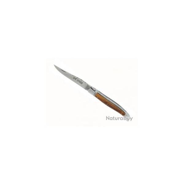 Couteau  Laguiole LE FIDELE lame acier 12C27 dos guilloch manche en pistachier