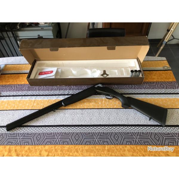 Fusil country 12/76 superposer synthtique