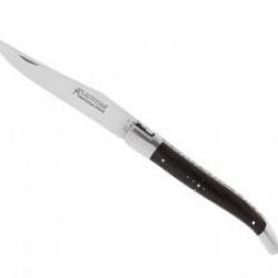 Couteau Laguiole GILLES® ESSENTIEL lame mate acier 12C27 manche en bois de merisier +pochette