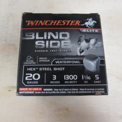 Cartouche de chasse acier WINCHESTER Blind Side calibre 20 plomb n°5