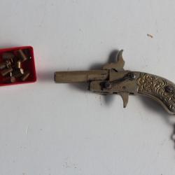 Pistolet d'alarme Berloque-Maus broche florale 2mm détente ronde Allemagne + munitions