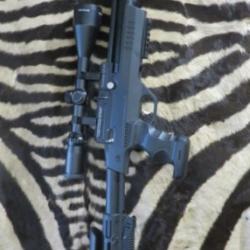 Pistolet KRAL NP-01 cal.5.5mm canon 27cm 19.9 joules - lunette TASCO Worldclass 3-9x50