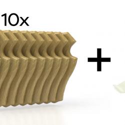 Pack de 10 plaques à trophées 19x12 cm + 10 supports plastiques - Claires